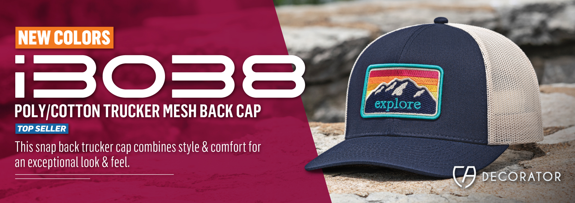 i3038 Trucker Mesh Back Cap